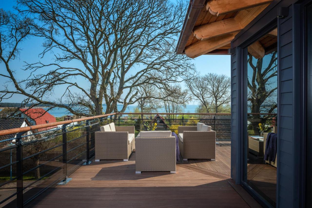Villa Lotsenhaeuser Ruegen - Luxus Ferienhaus - 3 Schlafzimmer - Sauna - Dachterrasse Mit Boddenblick Breege Bagian luar foto