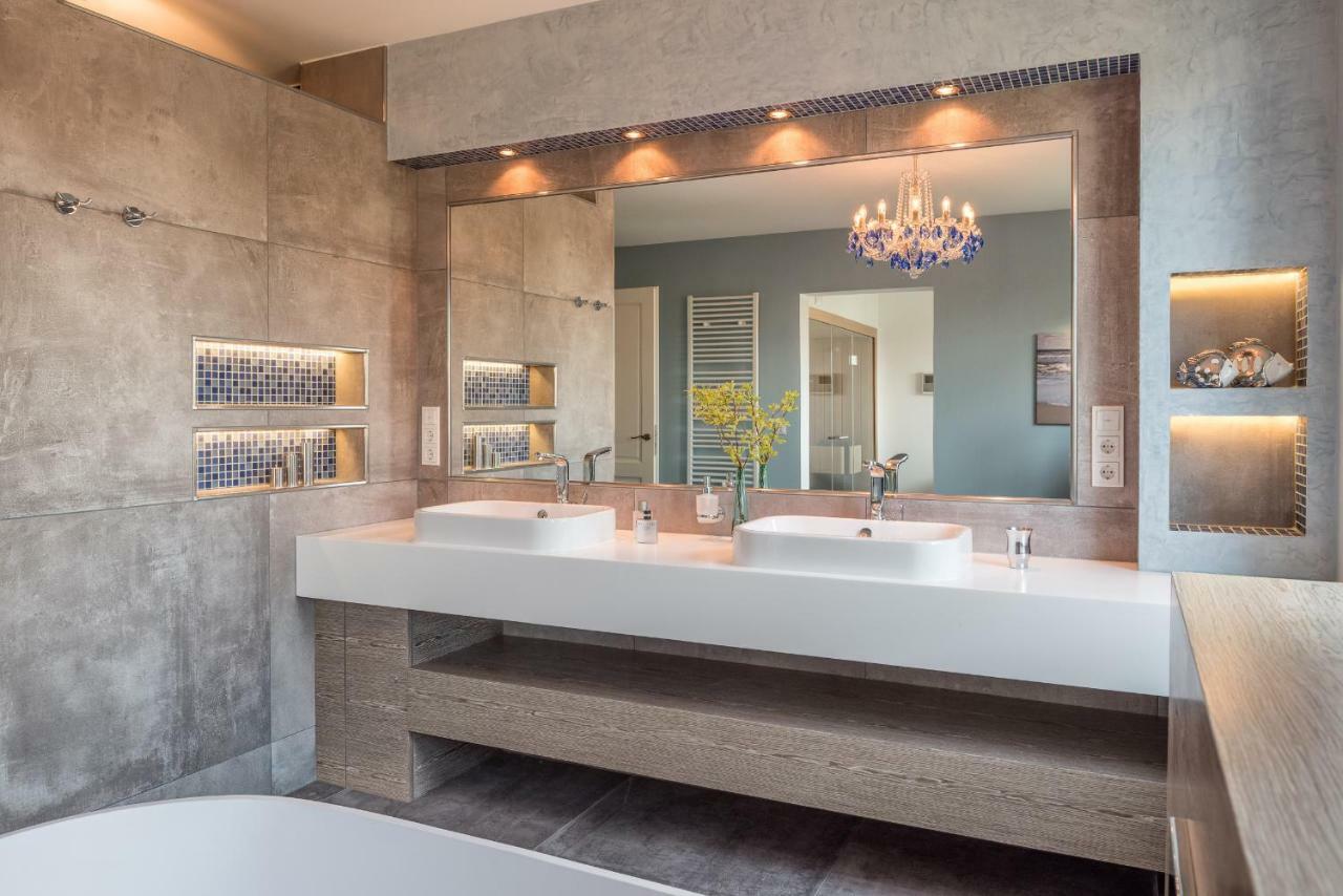 Villa Lotsenhaeuser Ruegen - Luxus Ferienhaus - 3 Schlafzimmer - Sauna - Dachterrasse Mit Boddenblick Breege Bagian luar foto